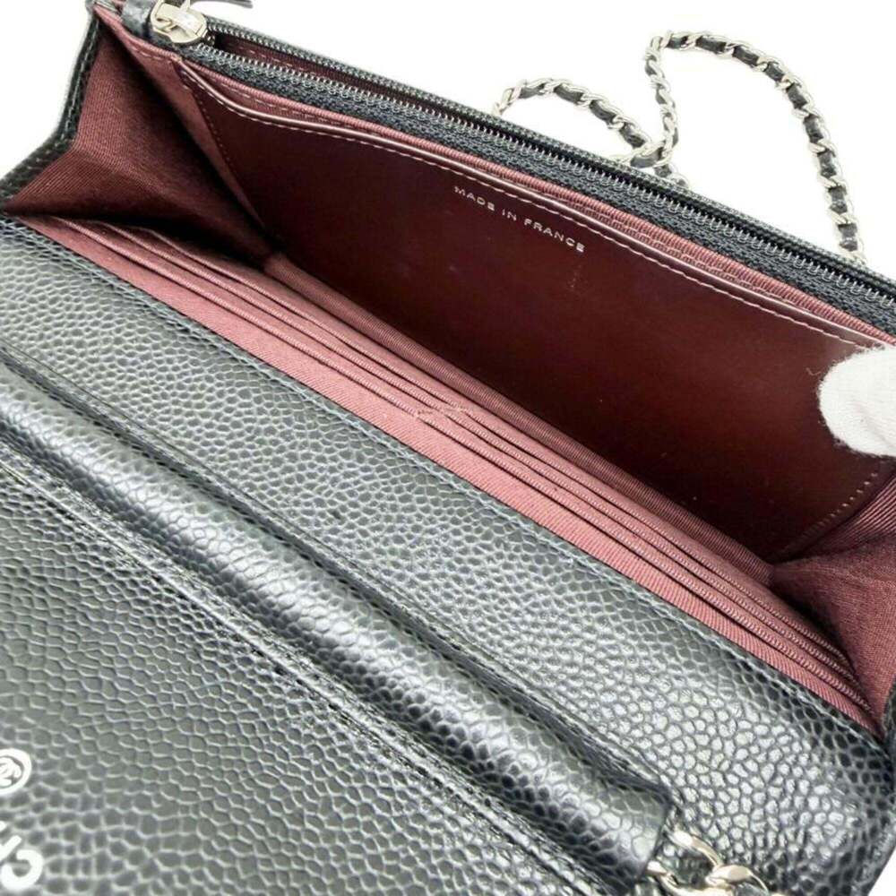 CHANEL Black Caviar Leather Wallet - Picture 9 of 12